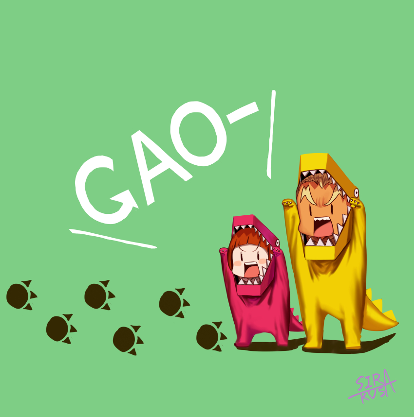 1boy, 1girl, absurdres, artist_name, blonde_hair, blunt_bangs, blush_stickers, bob_cut