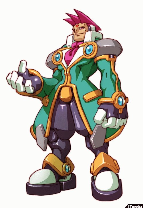 1boy, ascot, capcom, facial_mark, forehead_mark, full_body, gloves, looking_at_viewer