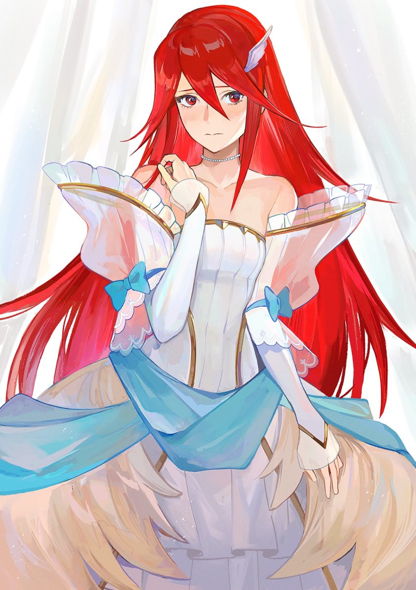1girl, bride, bride_(fire_emblem), closed_mouth, cordelia_(perfect_bride)_(fire_emblem), cordelia_(fire_emblem), dress, female_focus