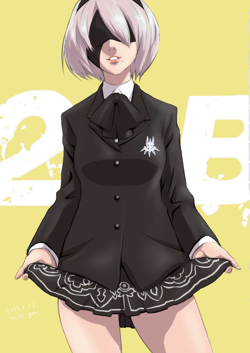 absurdres, alternate_costume, heike_gani, highres, nier_(series), nier:automata, solo, tagme