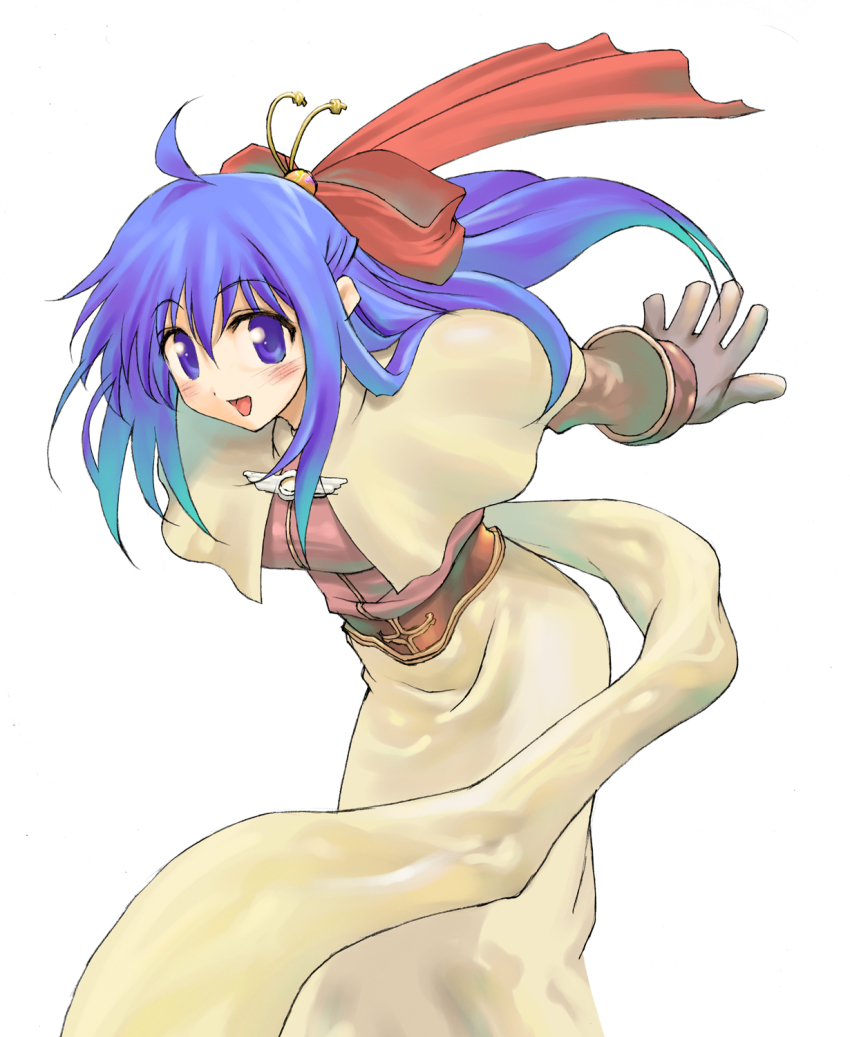 1girl, blue_eyes, blue_hair, female_focus, highres, matching_hair/eyes, morii_shizuki, ragnarok_online