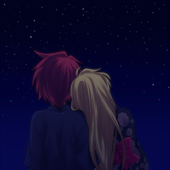 00s, 1boy, 1girl, 467_(artist), bad_id, bad_pixiv_id, blonde_hair, erio_mondial