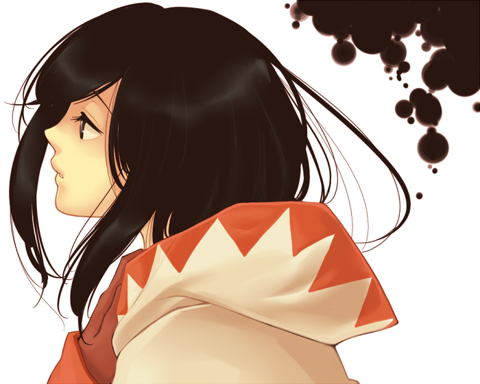 00s, 1girl, bad_id, bad_pixiv_id, black_eyes, black_hair, cape, female_focus
