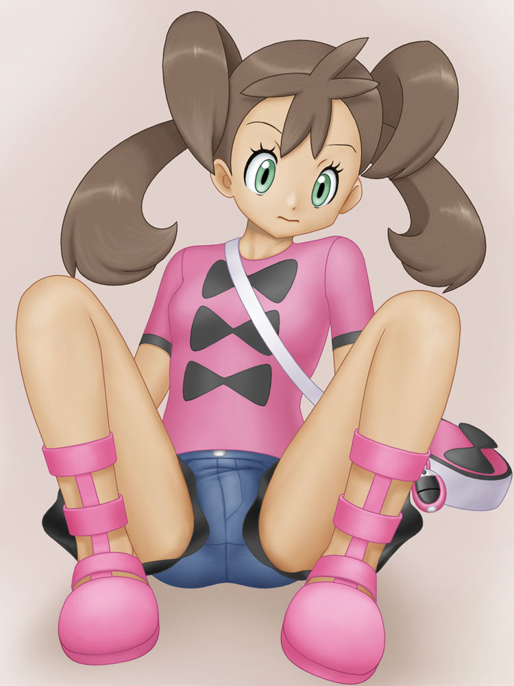 1girl, brown_hair, green_eyes, nintendo, pokemon, pokemon_x_and_y, shauna_(pokemon), sho_kazamori