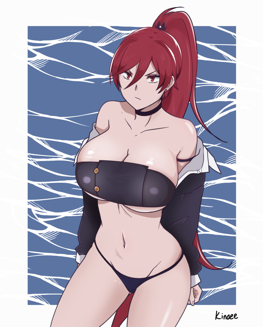 1girl, angry, azur_lane, bikini, breasts, highres, large_breasts, long_hair