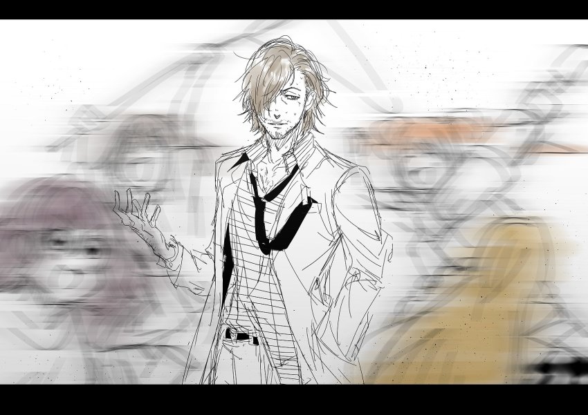 >:), 1boy, 4girls, :d, brown_hair, butterfly_net, chasing, frown