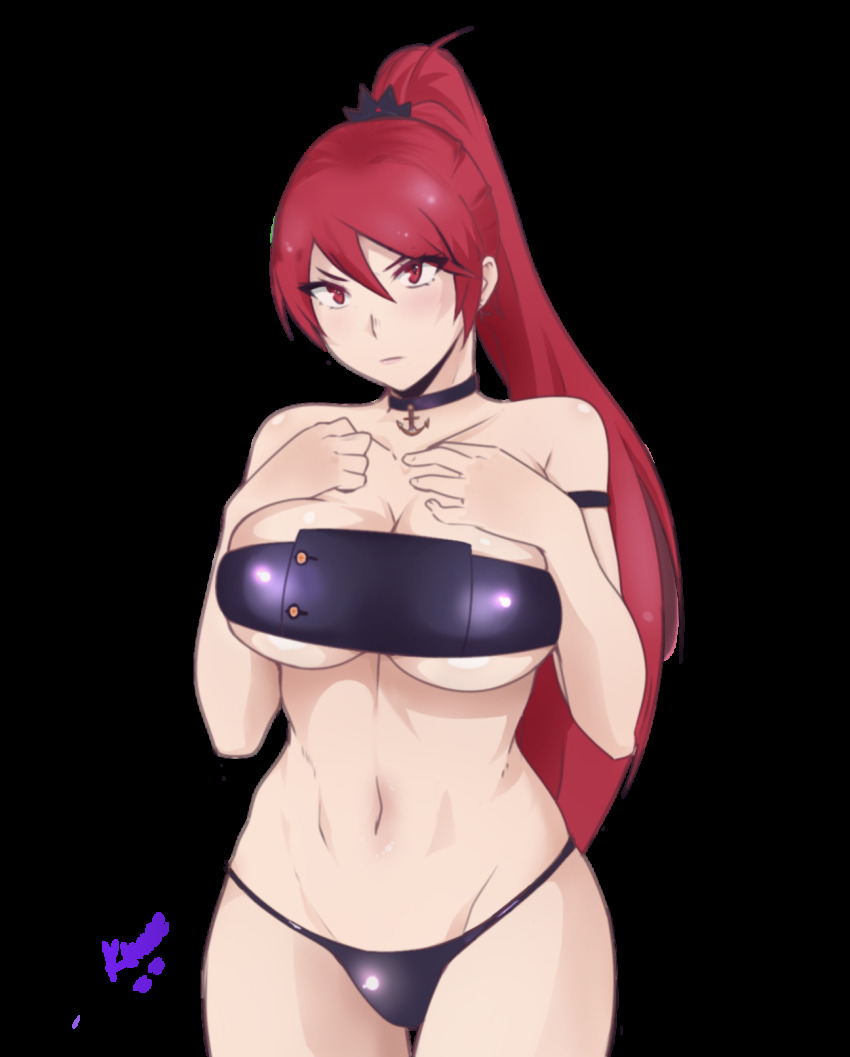 1girl, azur_lane, beach, bikini, blush, breast_hold, breasts, cleavage