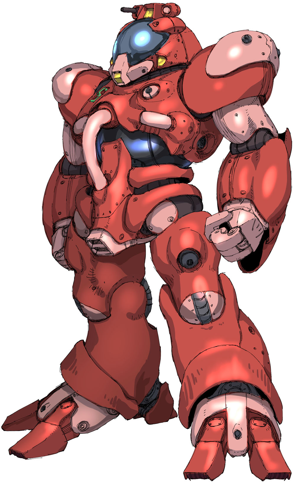 alien, antennae, bioroid, bolt_(hardware), cable, choujikuu_kidan_southern_cross, claws, clenched_hand