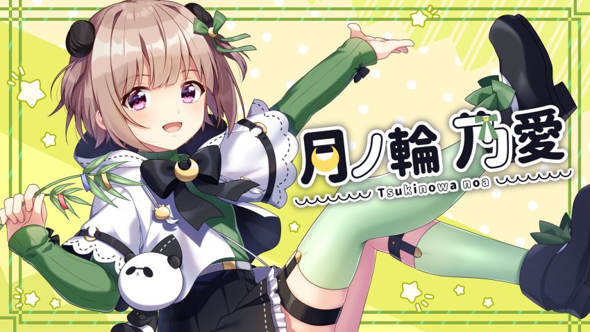 asymmetrical_legwear, bad_id, bad_twitter_id, black_bow, black_footwear, black_skirt, bow, brown_hair