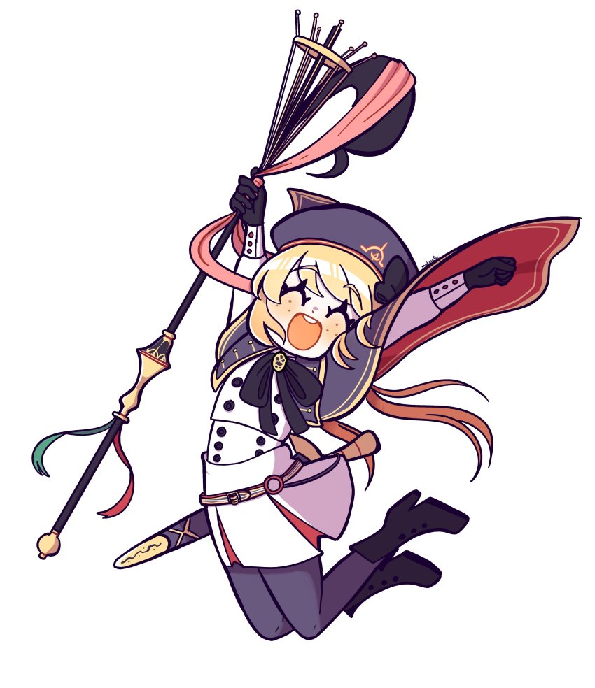 1girl, absurdres, artoria_caster_(fate), artoria_caster_(second_ascension)_(fate), artoria_pendragon_(fate), blonde_hair, boots, closed_eyes