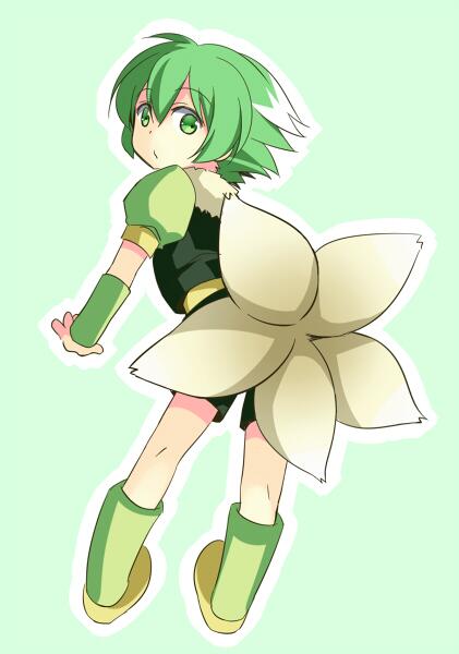 1boy, coon_(saga_frontier), looking_at_viewer, saga, saga_frontier, short_hair, simple_background, solo