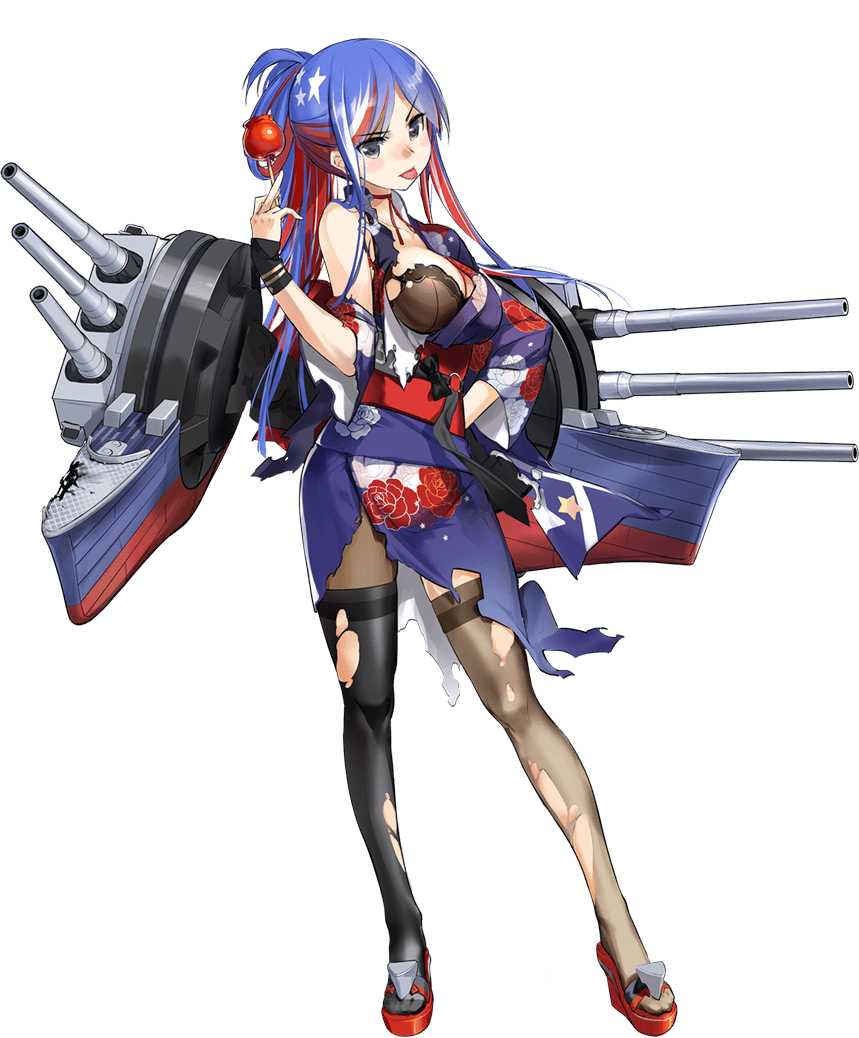 1girl, :p, asymmetrical_legwear, black_bra, blue_hair, blue_kimono, bra, breasts