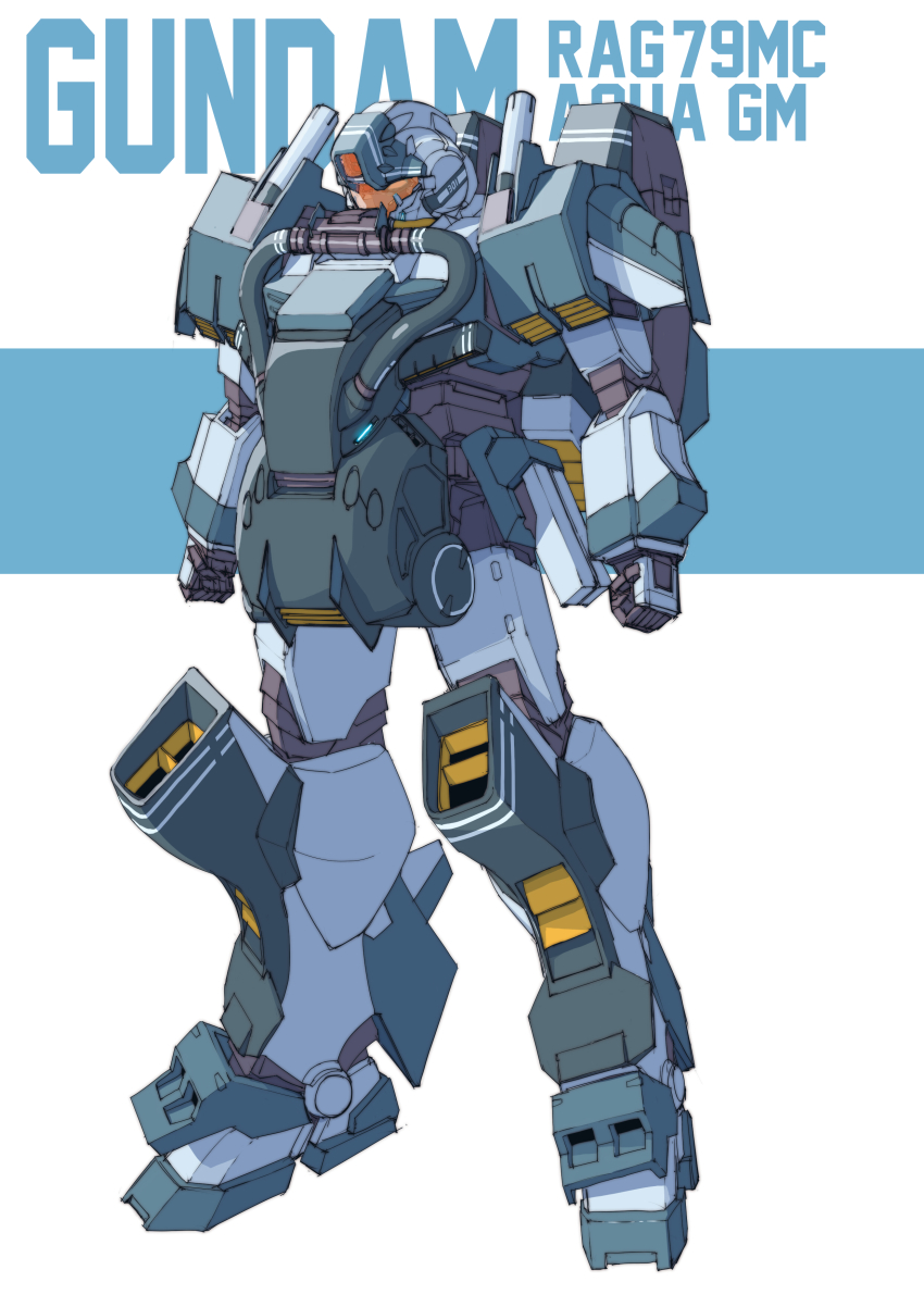 absurdres, aqua_gm, character_name, clenched_hands, copyright_name, gundam, gundam_msv, highres