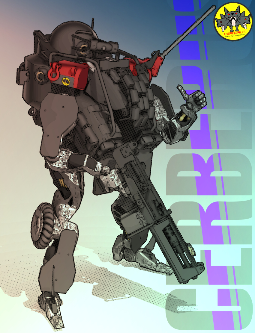 character_name, gun, highres, holding, holding_gun, holding_weapon, ishiwata_makoto, looking_at_viewer