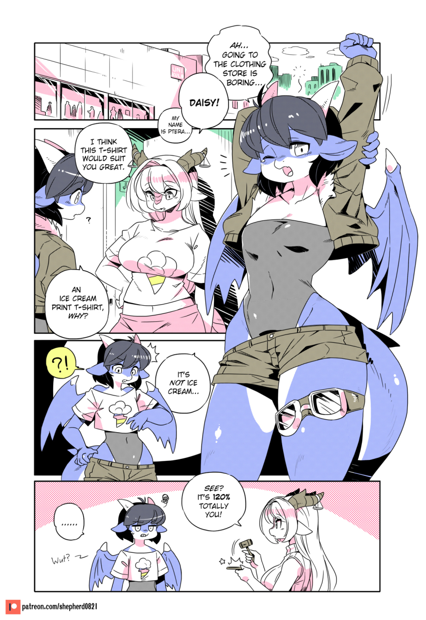 !?, ..., 2girls, ^^^, alternate_language, animal_ears, bomber_jacket, breasts