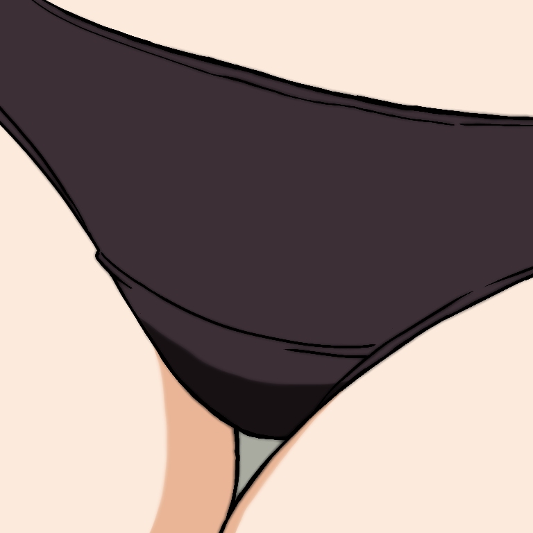 1girl, black_panties, crotch, grey_background, kakeru_(msjatl80), minna-dietlinde_wilcke, panties, simple_background