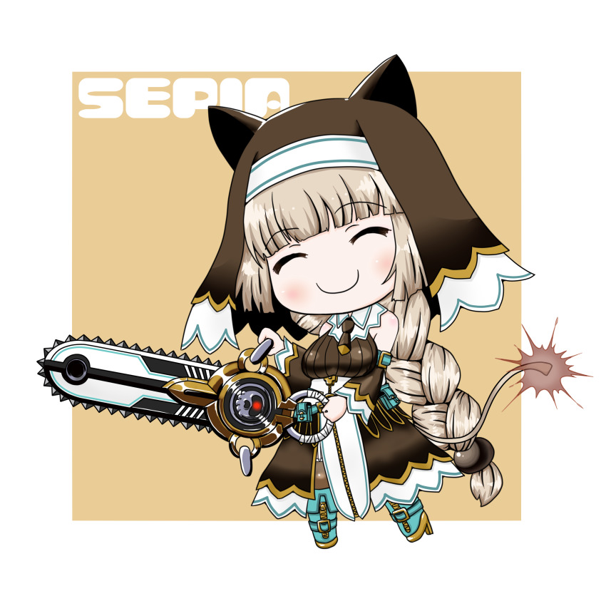 1girl, absurdres, animal_ears, bare_shoulders, blush, bombergirl, breasts, brown_hair