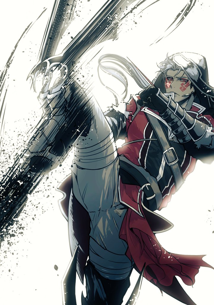 1boy, alternate_costume, angry, armor, assassin's_creed_(series), belt, betushio, blade