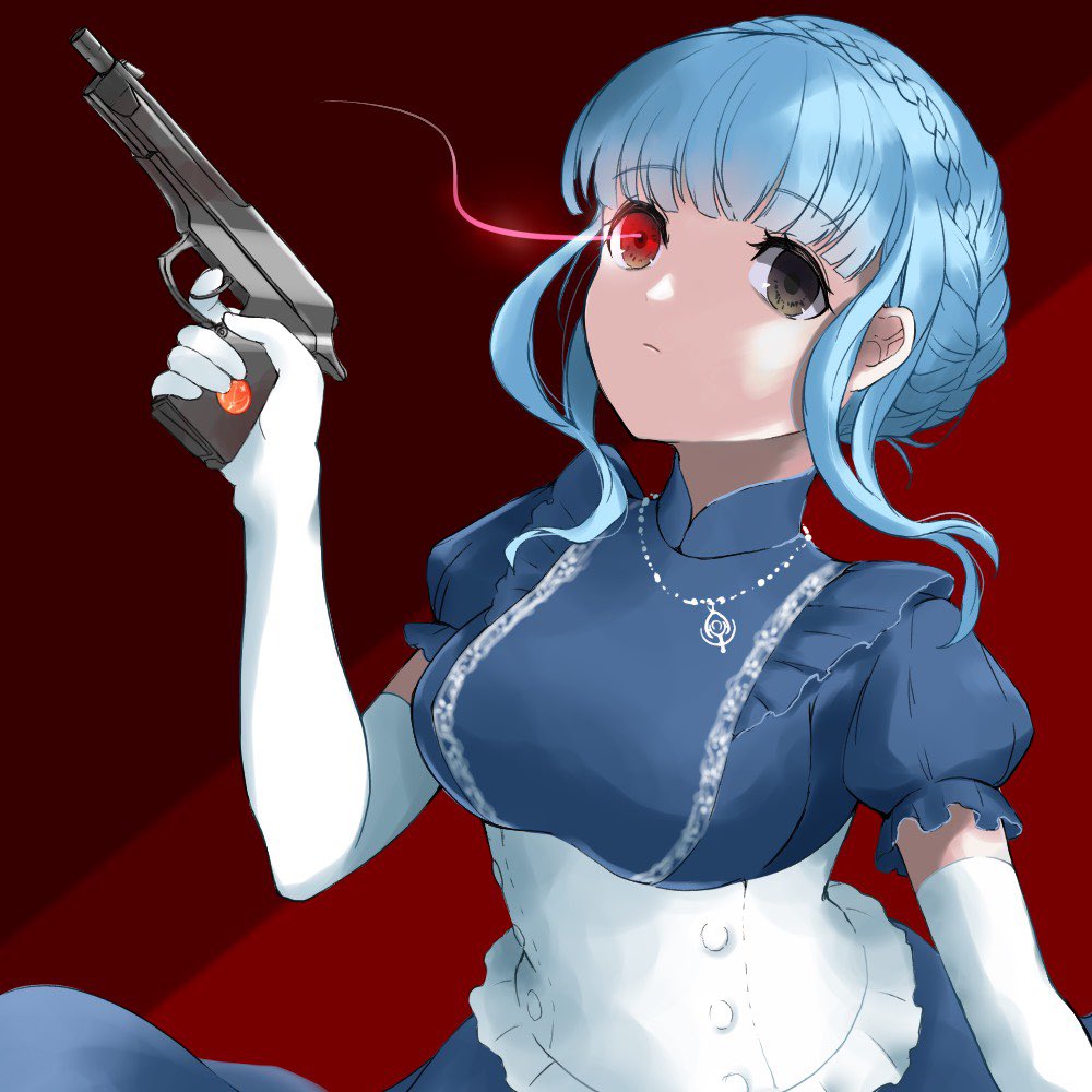 alternate_costume, blue_hair, braid, brown_eyes, closed_mouth, crown_braid, elbow_gloves, fire_emblem