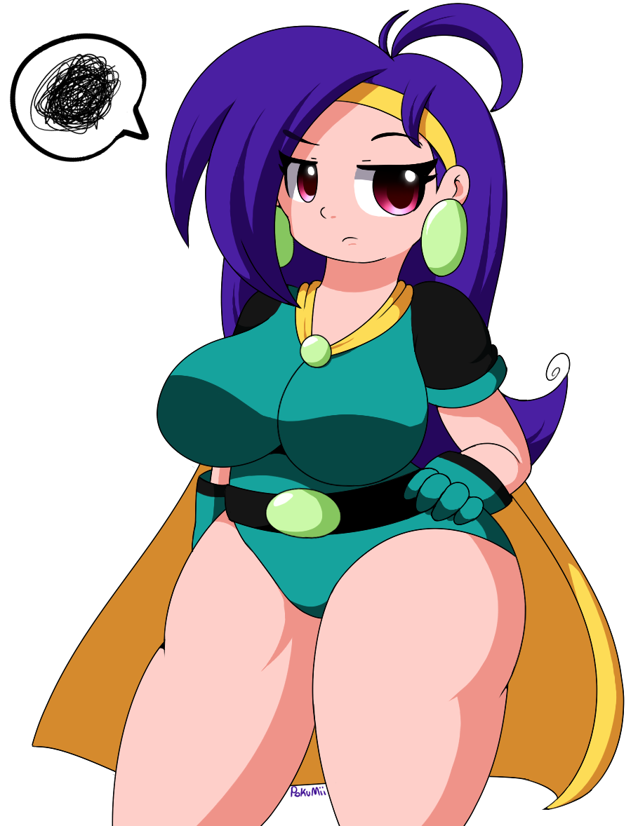 1girl, annoyed, breasts, cape, cartoon_network, earrings, gloves, green_gloves