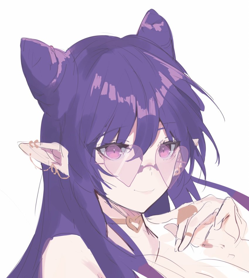 1girl, anntan_(vtuber), choker, commentary, ear_piercing, english_commentary, hair_horns, heart