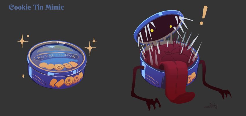 !, absurdres, anh_dang, box, commentary, cookie, english_commentary, food