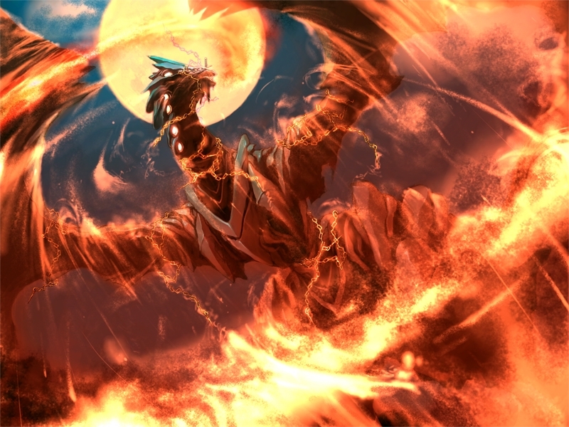 00s, chain, fire, full_moon, game_cg, kagutsuchi, moon, my-hime