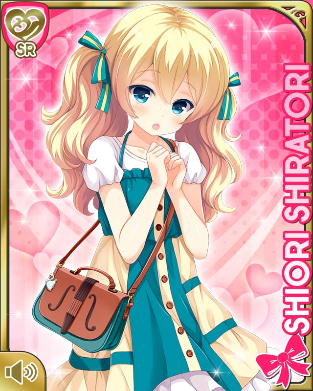 1girl, apron, blonde_hair, blue_bow, blue_eyes, blue_skirt, bow, bowtie