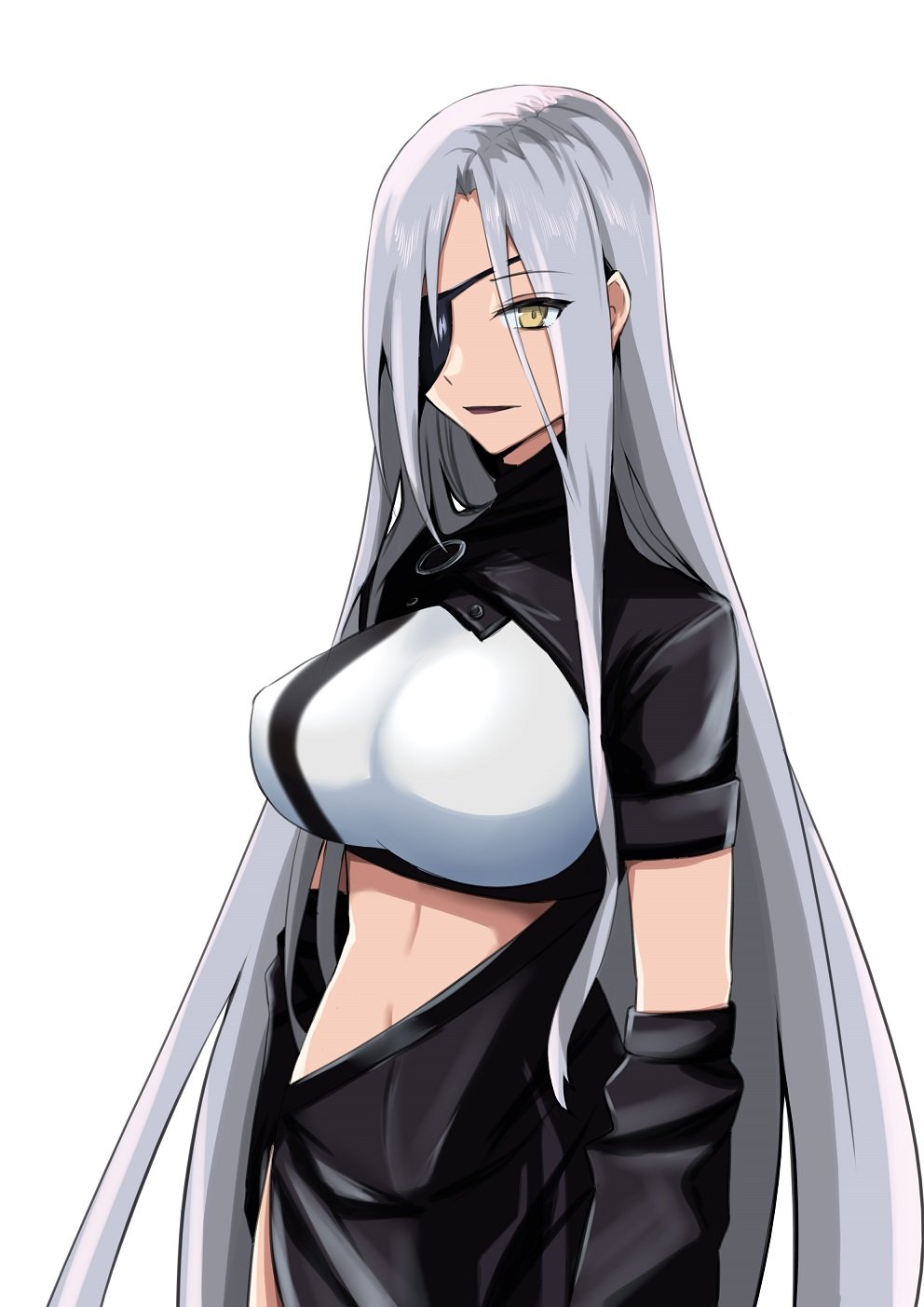 1girl, alchemist_(girls'_frontline), breasts, eyepatch, girls'_frontline, highres, large_breasts, long_hair