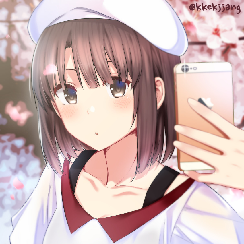 1girl, absurdres, black_bra, blurry, blurry_background, blush, bob_cut, bra