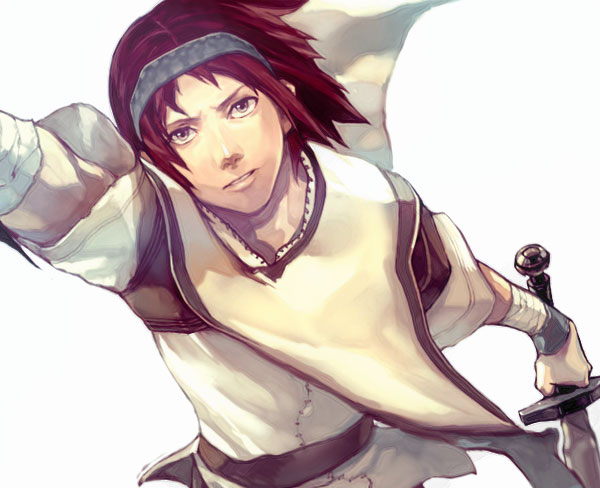 1boy, bad_id, bad_pixiv_id, bandages, brown_eyes, headband, kaburaya, male_focus