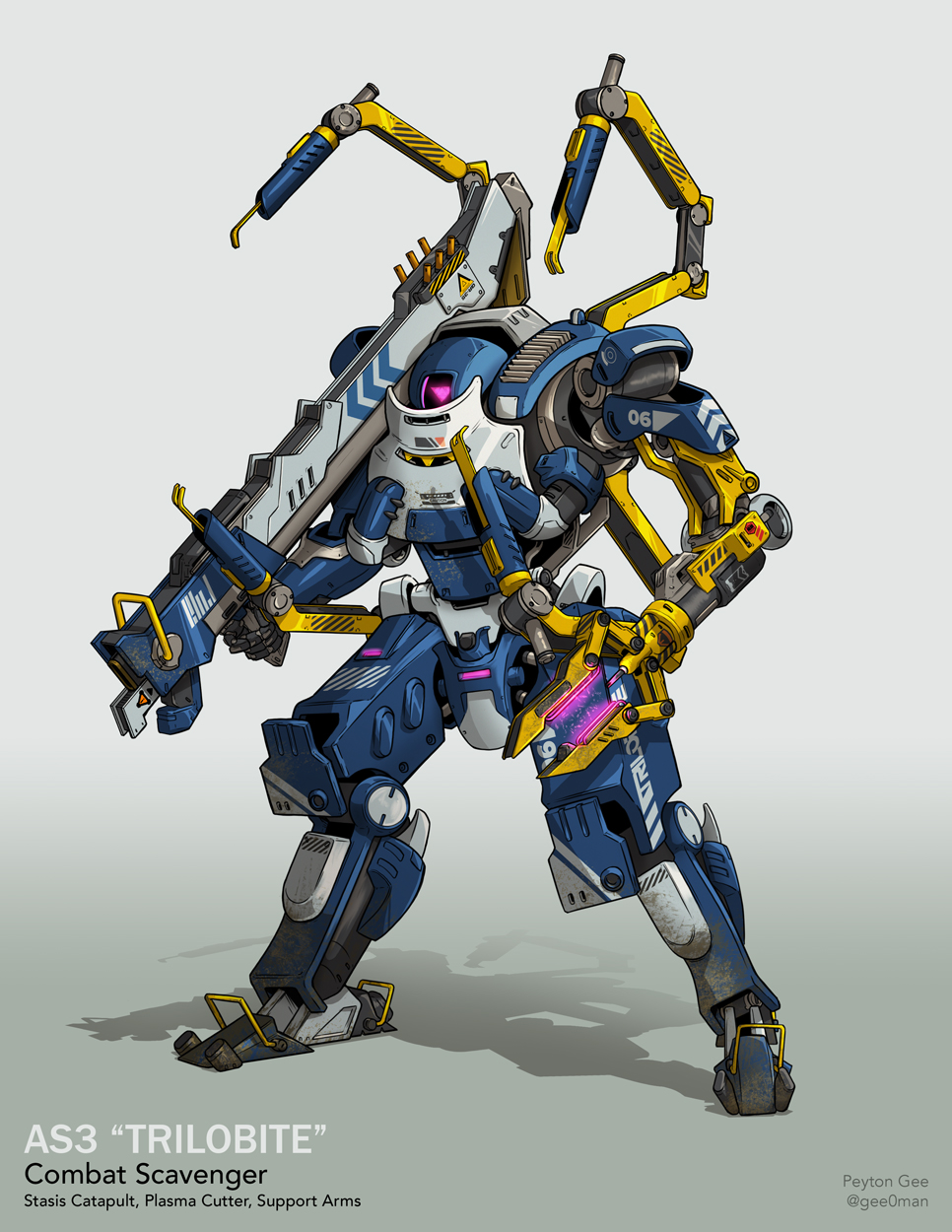 artist_name, character_name, commentary, english_commentary, extra_arms, glowing, glowing_eye, gradient_background