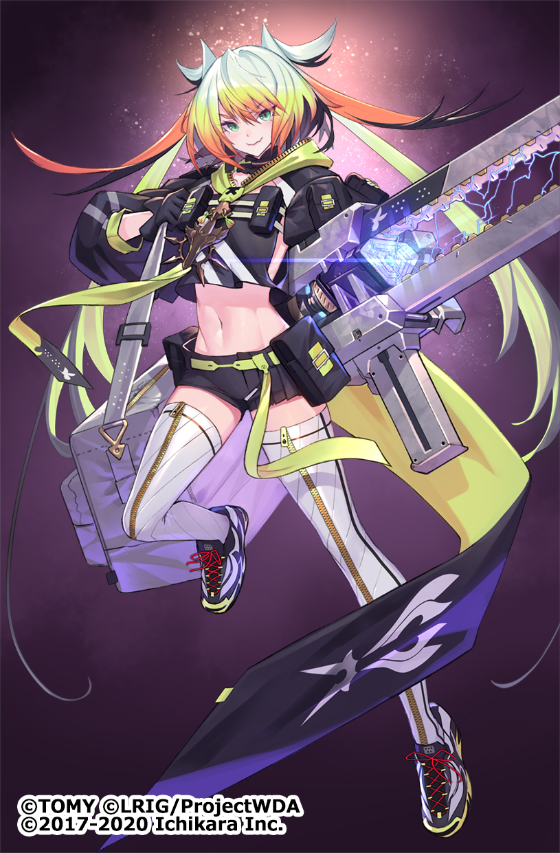 1other, bag, belt, belt_pouch, black_choker, black_gloves, black_jacket, black_shirt