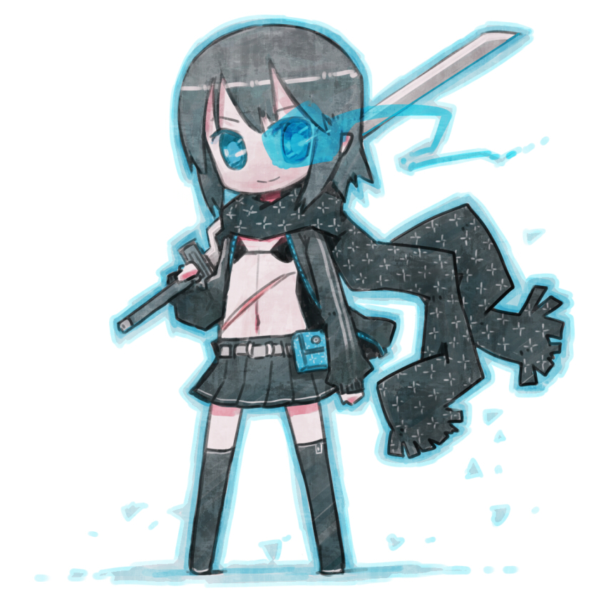 10s, alternate_hairstyle, artist_request, bad_id, bad_pixiv_id, bikini, bikini_top_only, black_rock_shooter