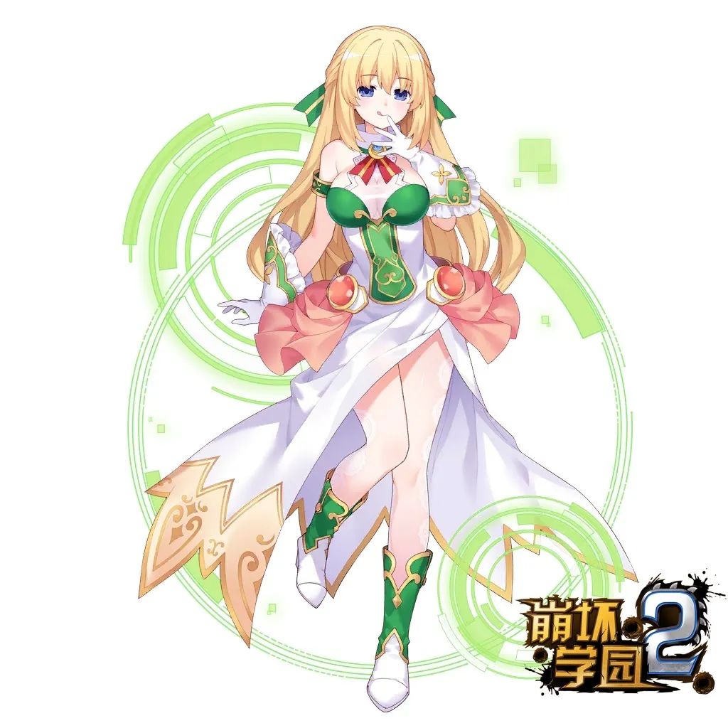 arm_guards, bare_shoulders, blonde_hair, boots, braid, breasts, cleavage, dress