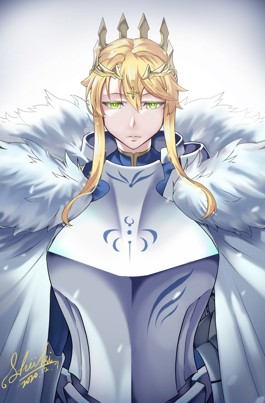 1girl, absurdres, ahoge, armor, artoria_pendragon_(fate), artoria_pendragon_(lancer)_(fate), blonde_hair, braid