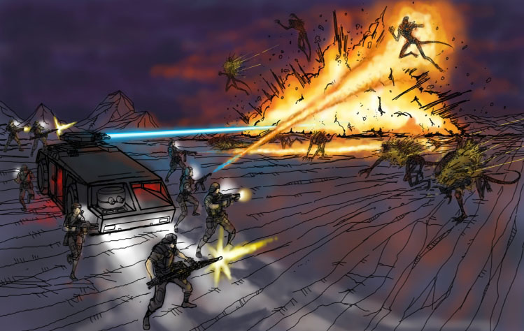 6+boys, acid, acid_blood, alien, alien_(1979), alien_(series), aliens_(1986), armored_personnel_carrier