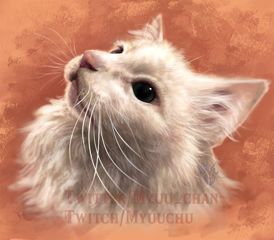 animal, animal_ear_fluff, animal_ears, animal_focus, animal_nose, artist_logo, artist_name, brown_background