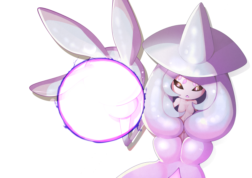 1girl, black_sclera, blue_hair, breasts, collarbone, colored_sclera, colored_skin, dutch_angle