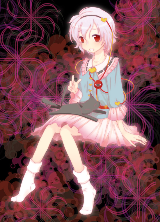 1girl, bad_id, bad_pixiv_id, cat, female_focus, hairband, heart, kaenbyou_rin