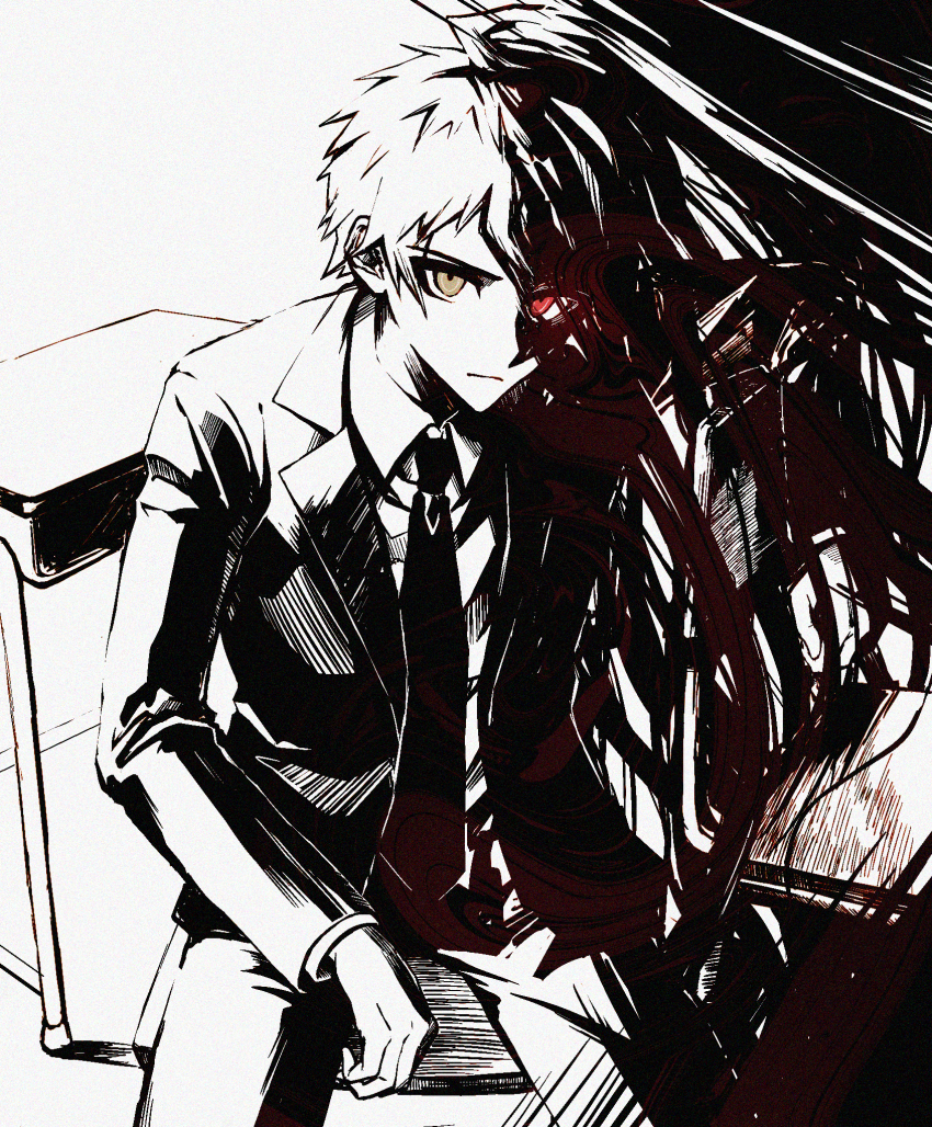 1boy, aji_kosugi, closed_mouth, collared_shirt, commentary_request, danganronpa_(series), danganronpa_3_(anime), formal_clothes