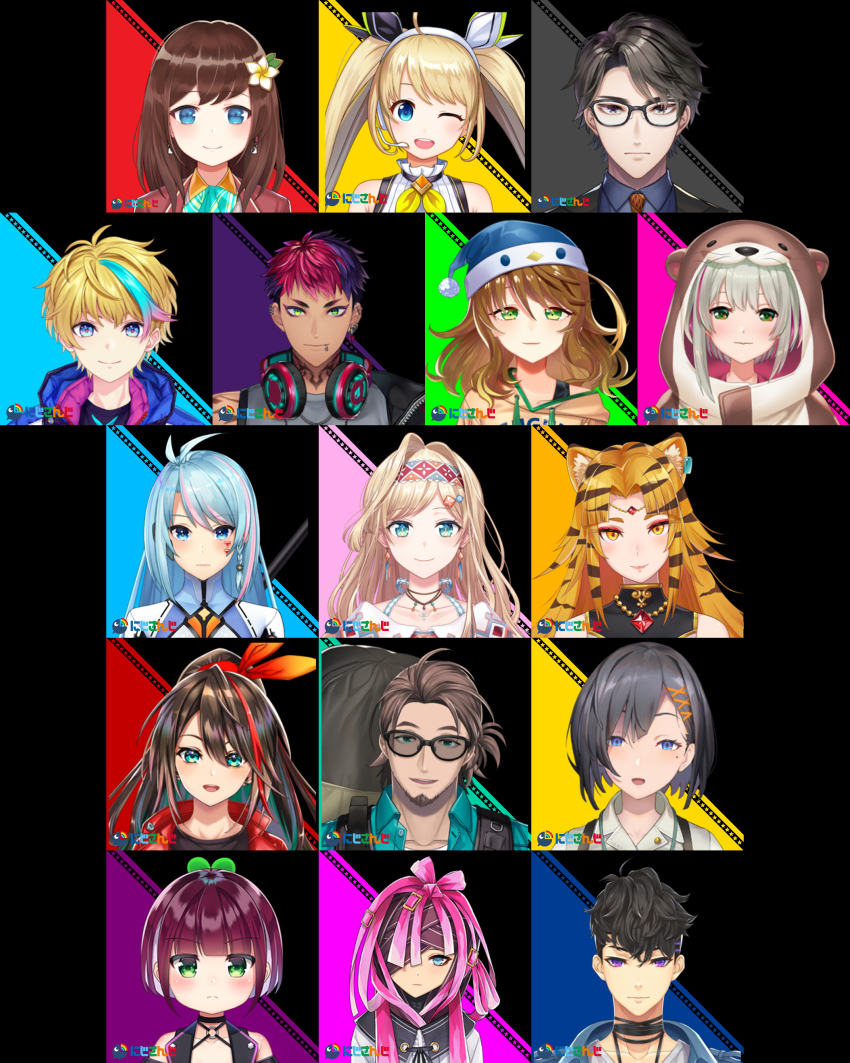 absurdres, amicia_michella, animal_ears, animal_hood, azura_cecillia, black_eyes, black_hair, blonde_hair