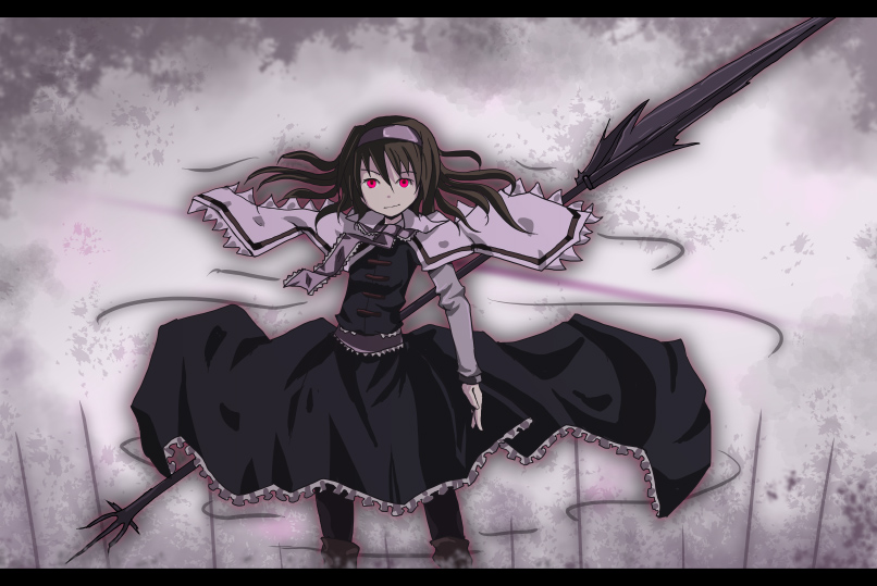 1girl, alice_margatroid, black_hair, capelet, female_focus, hairband, letterboxed, nankyoku