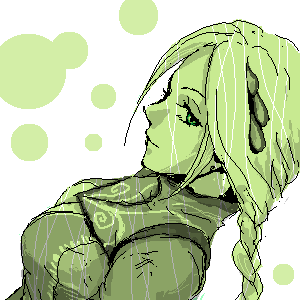 asato_(artist), blonde_hair, braid, ellen_(folkssoul), folkssoul, green_eyes, long_hair, lowres