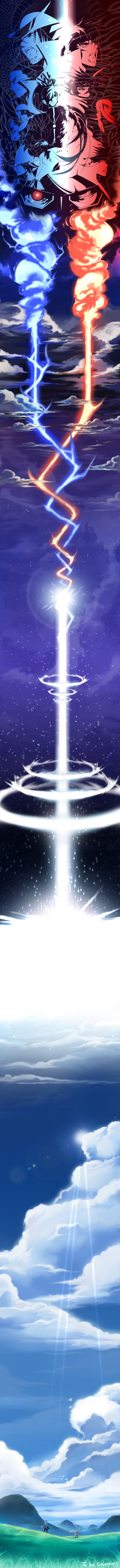 00s, 2girls, 6+boys, absurdres, artist_request, blue_sky, chosokabe_motochika_(sengoku_basara), chousokabe_motochika_(sengoku_basara), cloud, date_masamune_(sengoku_basara), english_text, engrish_text, epic, highres, honda_tadakatsu_(sengoku_basara), kasuga_(sengoku_basara), katakura_kojuurou_(sengoku_basara), long_image, maeda_keiji_(sengoku_basara), maeda_toshiie_(sengoku_basara), matsu_(sengoku_basara), mouri_motonari_(sengoku_basara), multiple_boys, multiple_girls, ranguage, sanada_yukimura_(sengoku_basara), sarutobi_sasuke_(sengoku_basara), sengoku_basara, sky, tall_image, zenji