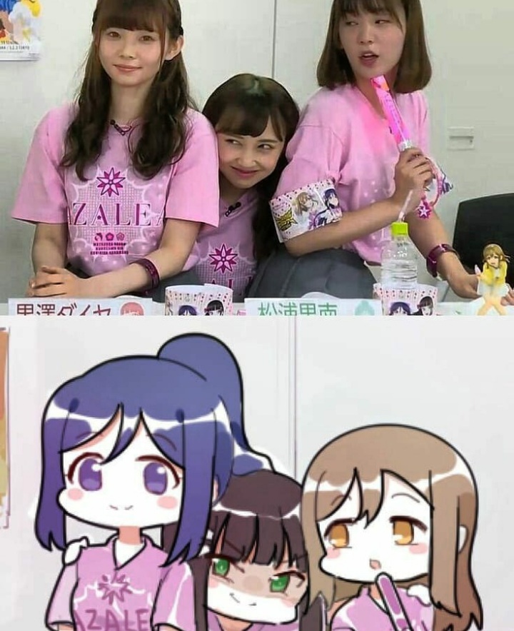 black_hair, blue_hair, brown_hair, komiya_arisa, kunikida_hanamaru, kurosawa_dia, love_live!, matsuura_kanan