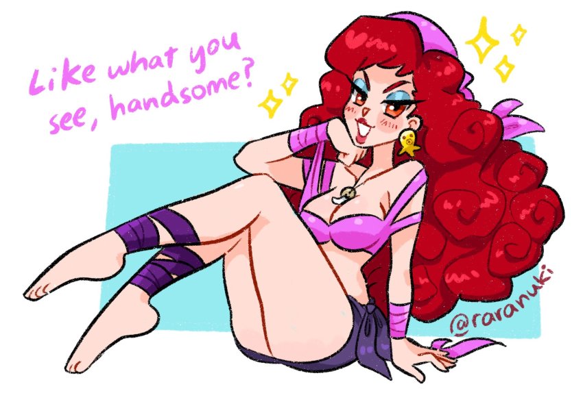 bikini, captain_syrup, highres, lipstick, makeup, nintendo, raranuki, solo