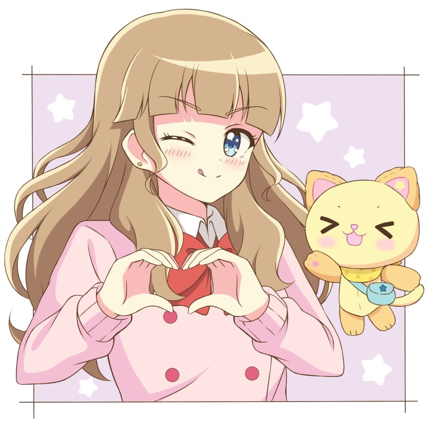 >_<, 1girl, :3, :d, ;q, bad_id, bad_twitter_id, blue_eyes