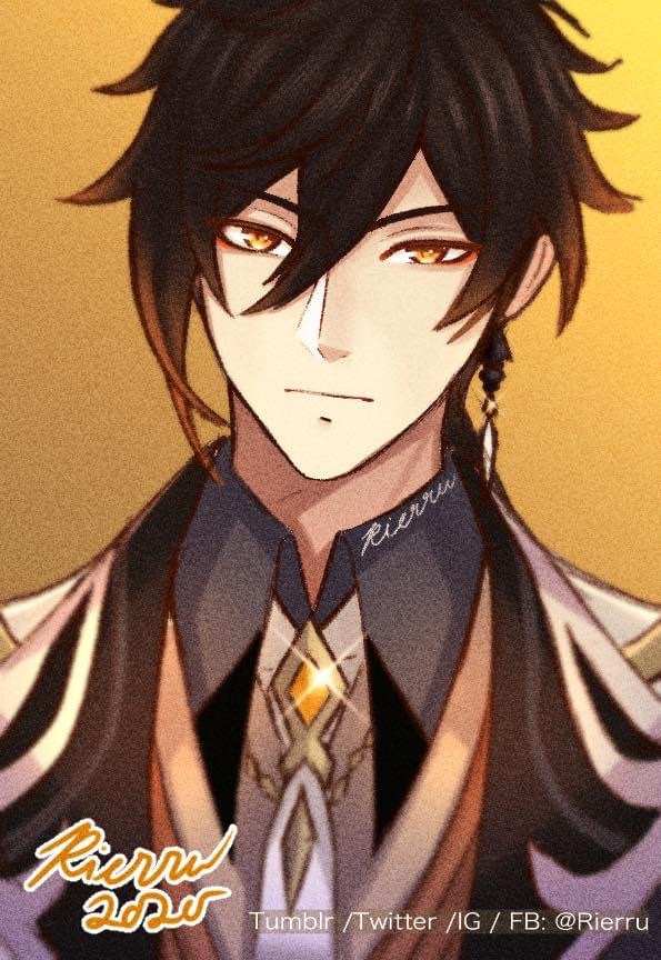 1boy, black_hair, brown_hair, closed_mouth, collar, collared_shirt, earrings, formal_clothes