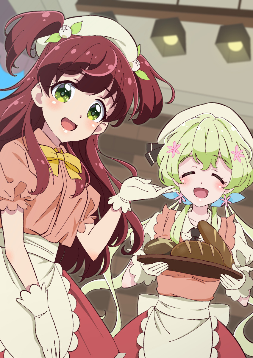 2girls, :d, ^_^, absurdres, aikatsu!, aikatsu!_(series), aikatsu_friends!, aikatsu_on_parade!